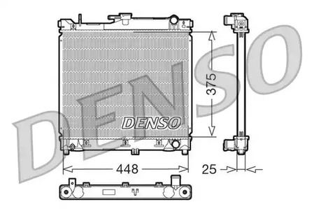 Радиатор системы охлаждения DENSO DRM47014
