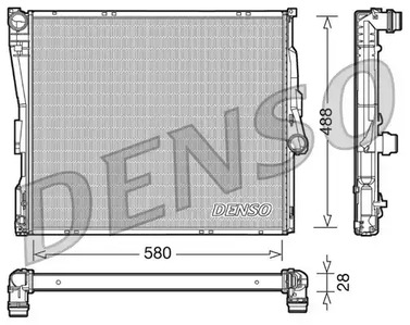 Радиатор охлаждения двигателя DENSO DRM05090