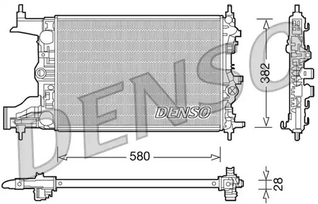 Радиатор системы охлаждения DENSO DRM20098