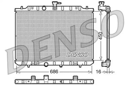 Радиатор охлаждения двигателя DENSO DRM46009