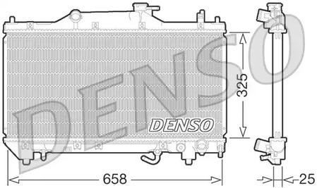 Радиатор системы охлаждения DENSO DRM50067