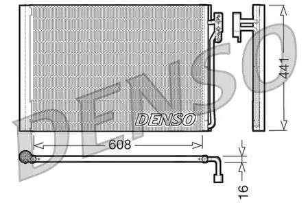 Конденсатор кондиционера DENSO DCN14001