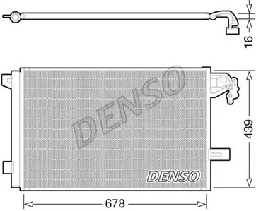 Конденсатор кондиционера DENSO DCN32063
