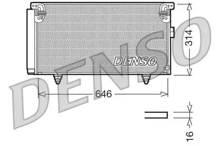 Конденсатор кондиционера DENSO DCN36001