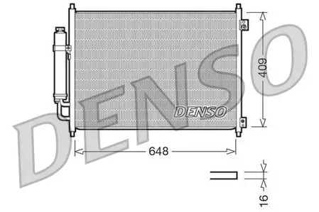 Конденсатор кондиционера DENSO DCN46001