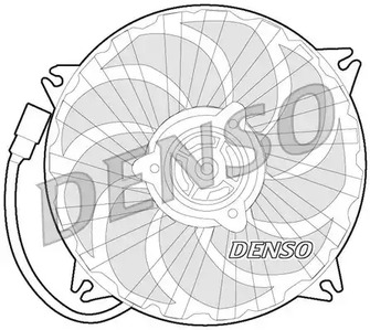 Вентилятор охлаждение двигателя DENSO DER21017