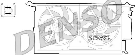 Вентилятор охлаждение двигателя DENSO DER21018