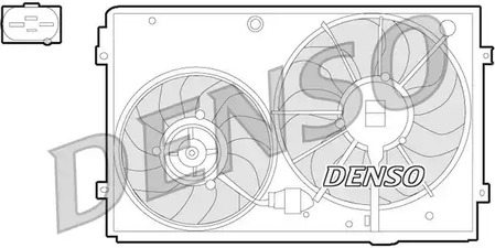 Вентилятор охлаждение двигателя DENSO DER32011