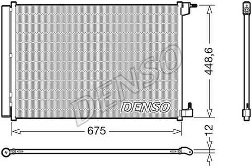 Dcn17060 радиатор кондиционера mercedes benz w205 2013- DENSO DCN17060