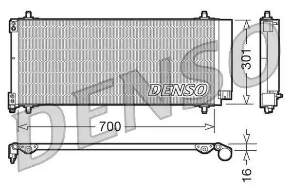 Конденсатор кондиционера DENSO DCN21027