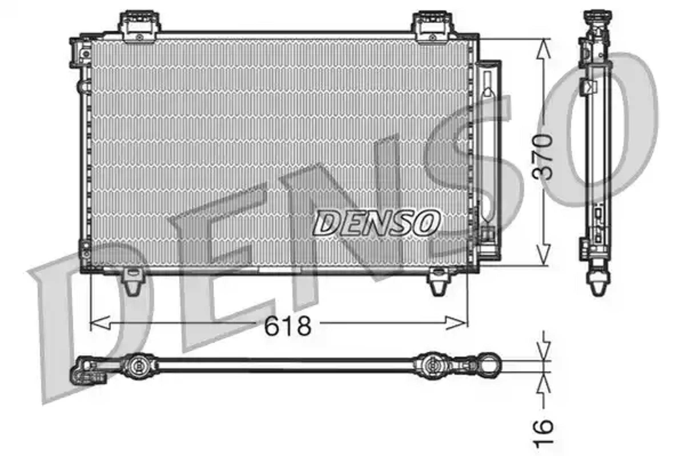 Радиатор кондиционера DENSO DCN50009