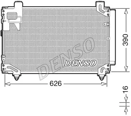 Радиатор кондиционера DENSO DCN50044