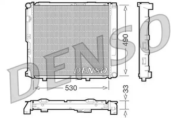 Радиатор охлаждение двигателя DENSO DRM17038