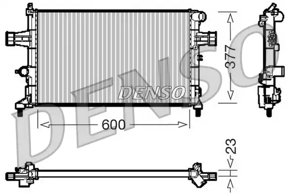 Радиатор охлаждения двигателя DENSO DRM20083