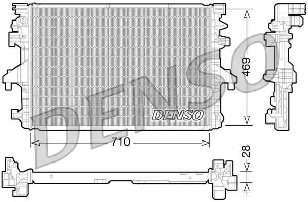 Радиатор системы охлаждения DENSO DRM32038