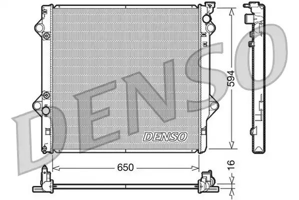 Радиатор охлаждения двигателя DENSO DRM50036