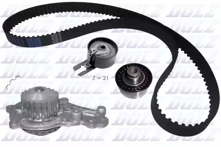 Комплект грм с водяным насосом DOLZ KD015