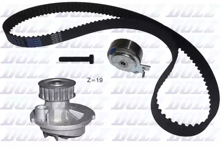 Комплект грм с водяным насосом DOLZ KD025