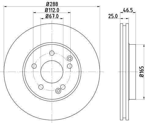 Диск тормозной DON PCD10232
