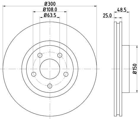 Диск тормозной DON PCD10472
