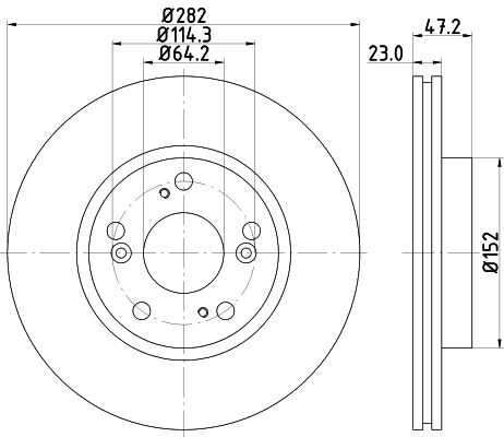 Диск тормозной DON PCD11692