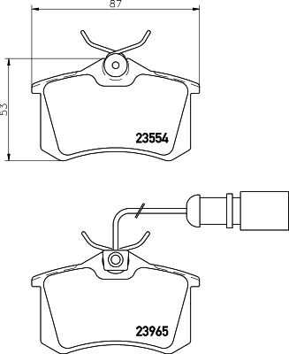 Комплект колодок для дисковых тормозов DON PCP1092