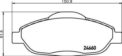 Комплект колодок для дисковых тормозов DON PCP1100