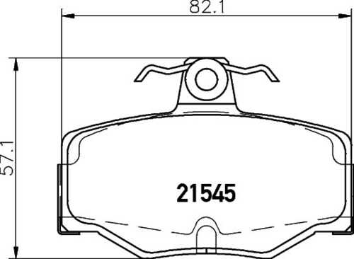 Колодки тормозные дисковые DON PCP1119