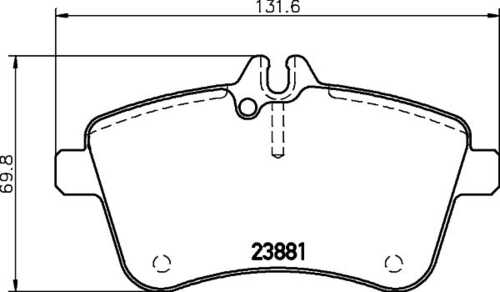 Комплект колодок для дисковых тормозов DON PCP1340