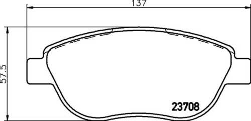 Комплект колодок для дисковых тормозов DON PCP1350