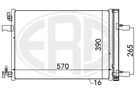 Радиатор кондиционера ERA 667047