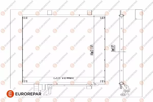 Конденсатор кондиционера EUROREPAR 1610159980