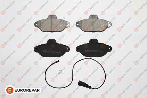 Колодки тормозные дисковые fiat punto (176) 55 1.1 93 fiat panda (169) 1.1 03 front EUROREPAR 1617252680