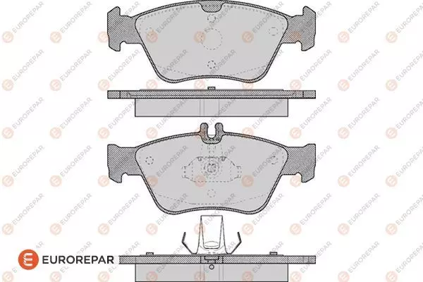 Колодки тормозные дисковые EUROREPAR 1617254580