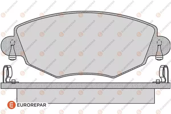 Колодки тормозные дисковые EUROREPAR 1617256280