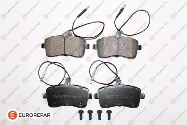 Комплект тормозных колодок дискового тормоза EUROREPAR 1617259480