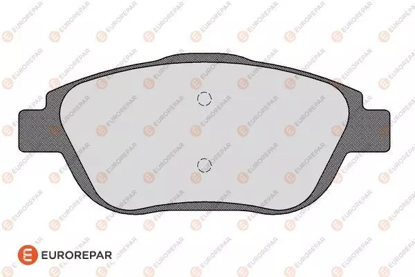Комплект тормозных колодок дискового тормоза EUROREPAR 1617275680