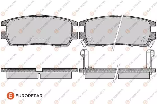 Колодки тормозные дисковые EUROREPAR 1617284480