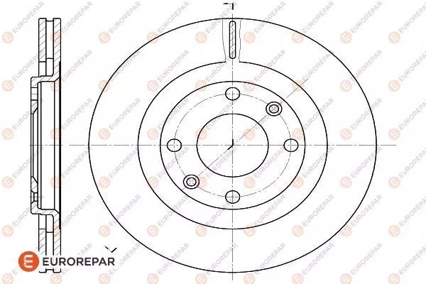 Диск тормозной EUROREPAR 1618859780