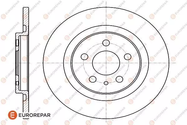 Диск тормозной EUROREPAR 1618861780