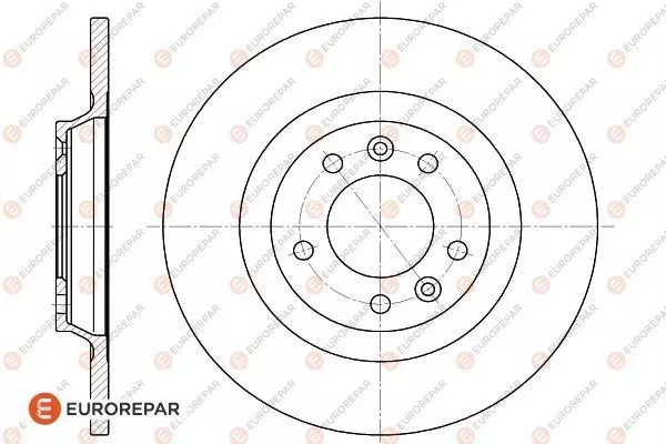 Тормозной диск EUROREPAR 1618861880