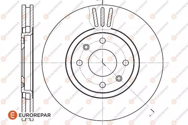 Диск тормозной EUROREPAR 1618863280