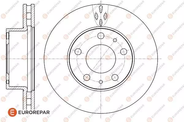 Тормозной диск EUROREPAR 1618865280