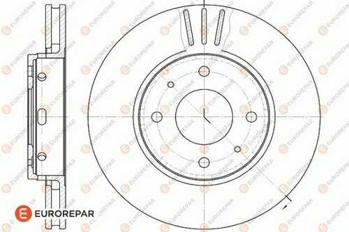 Диск тормозной mitsubishi carisma (da ) 1.6 (da1a) 95 front d281x24 EUROREPAR 1618871680