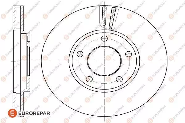 Диск тормозной EUROREPAR 1618872580