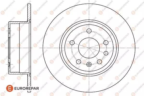 Диск тормозной EUROREPAR 1618874980