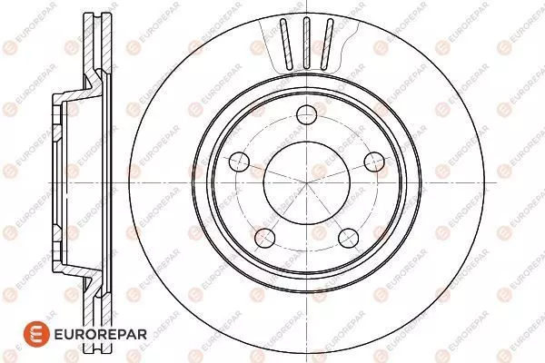 Диск тормозной EUROREPAR 1618882180