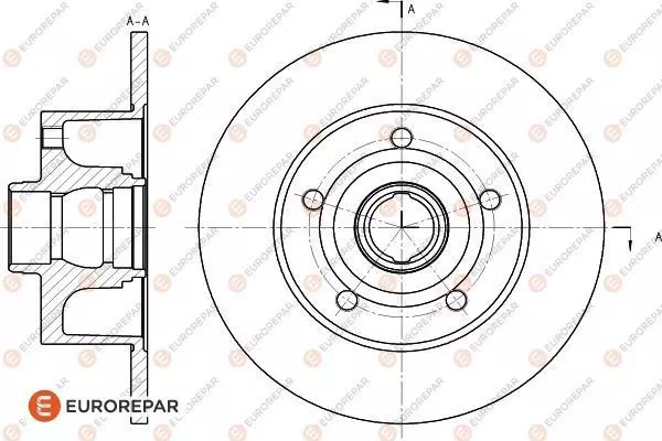 Диск тормозной EUROREPAR 1618885780