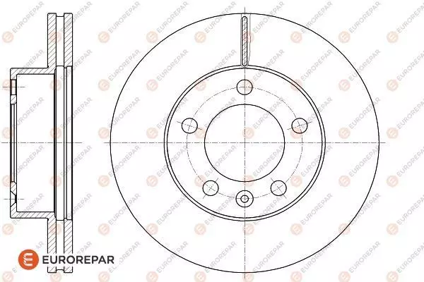 Тормозной диск EUROREPAR 1618885880