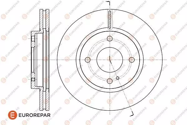 Диск тормозной EUROREPAR 1618889880